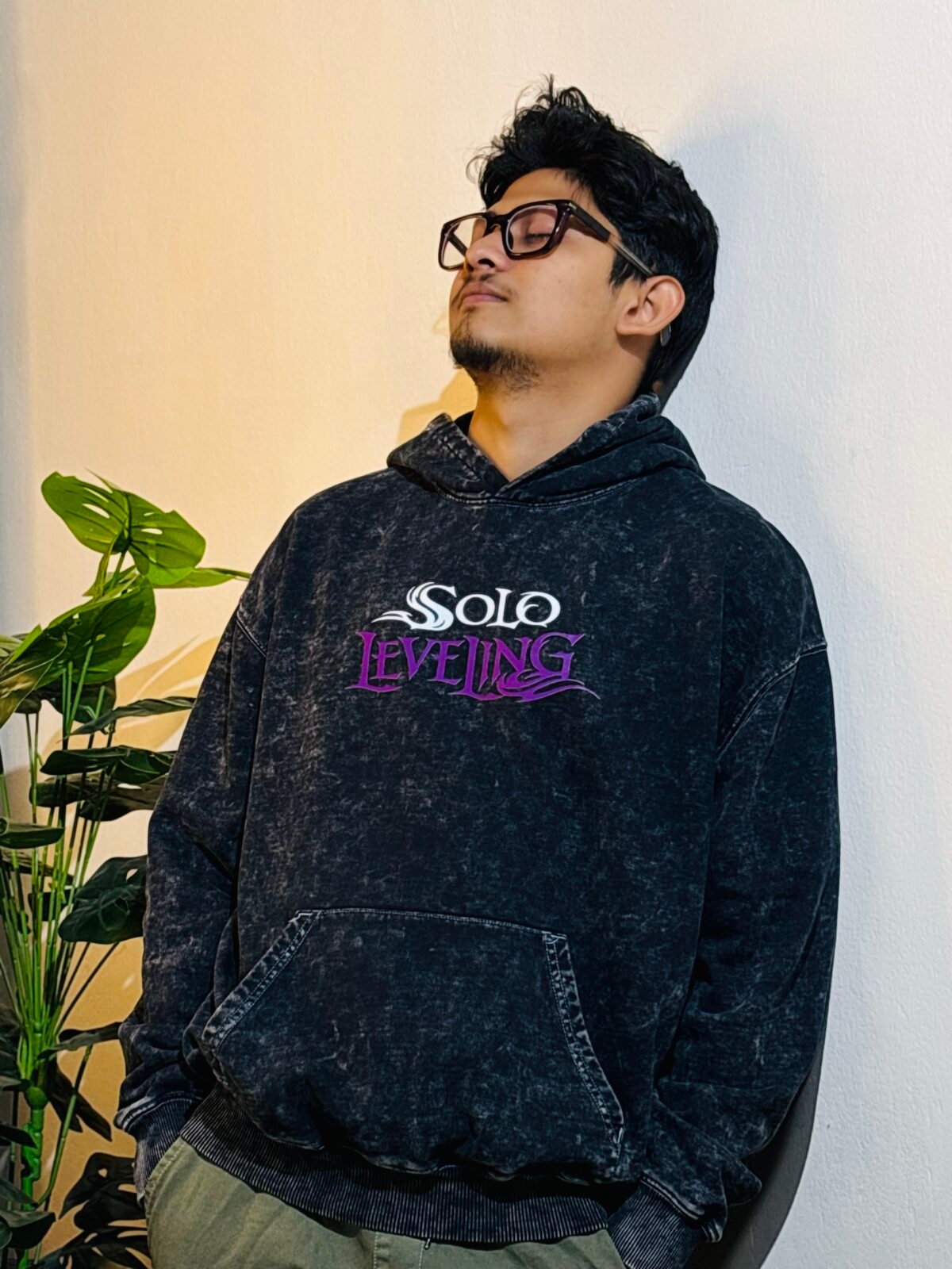 SOLO LEVELING-JINHO PREMIUM ACIDWASH HOODIE - Image 2